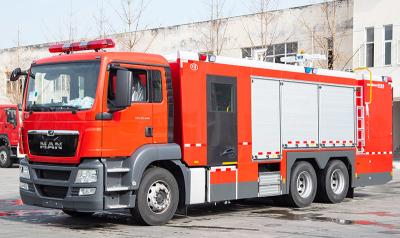 China MAN Chemical Decontamination fire fighting vehicles Single row cabin 90km/H for sale
