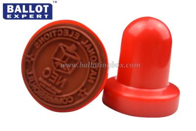 China Washable Round Rubber Hand Stamps For Handle Official Business , Small Ink Stamps for sale