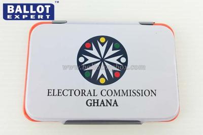 China Colorful Iron Case Office Ink Stamp Pads For Election Campaign for sale