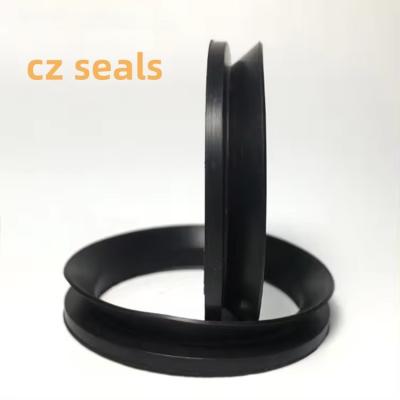 China NBR FKM V Ring Seal para vedação de eixo rotativo com resistência a altas temperaturas e cor personalizada à venda