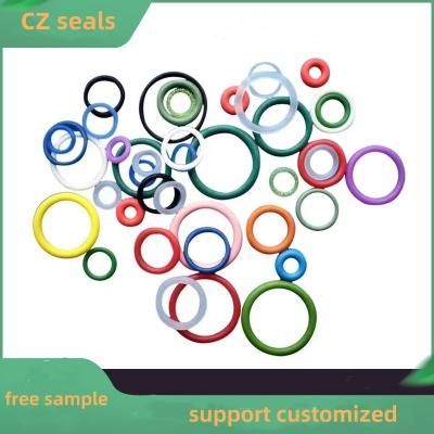 China Good Quality Heat-Resistant FKM NBR HNBR FFKM Rubber Seals Fireproof Washer Rubber O Ring customized color for sale