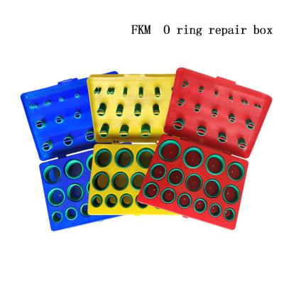 China Custom Colorful Nitrile FKM O Ring Seal Kit EPDM O Ring Silicone Rubber O Ring Box Kit for sale