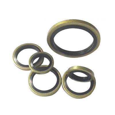 China Rubber NBR Hydraulic Self Centering Bounded Seal Washer Kit Metal Screw Combine Ring for sale