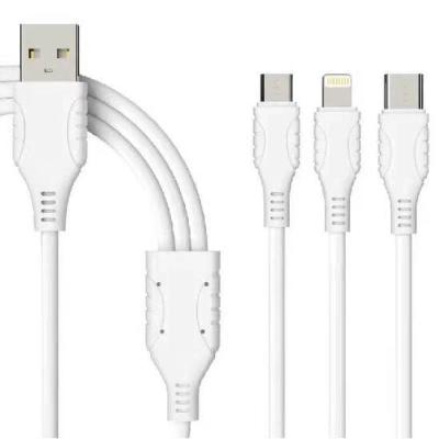 China M08 Xiaomi Apple Type C USb Cable 1.2m 5V 2.4A Multi Port White for sale