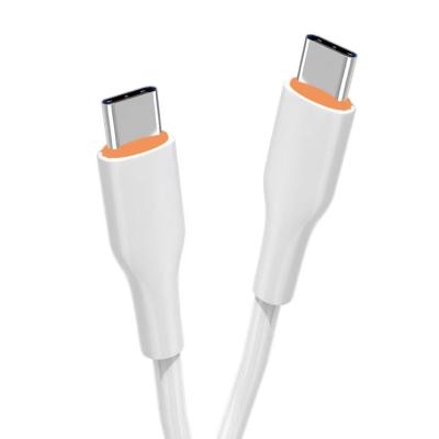 China White 5V 3A 20W Type C Cable TPE Iphone Charger Cable Type C 3.8mm for sale