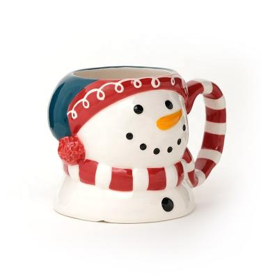 China 3d Mug Snowman Ceramic  Porcelain Christmas Mugs Ceramic 3d Mug In Santa Design for sale