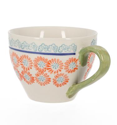 China Hot sales chinese tea cup stoneware ceramic handpaint mug coffee cup tea mug  gift mugs for sale