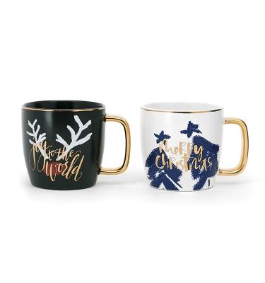China Custom Sublimation Mugs Coffee Camp Outdoor Christmas Ceramic Mug With Logo DW-01A04 for sale