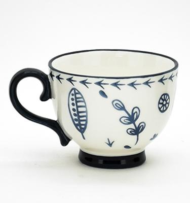 중국 큰 용량 컵 우유 오트밀 아침 식사 컵 커피 컵 노르딕 인스 귀여운 물 컵 가정용 세라믹 판매용