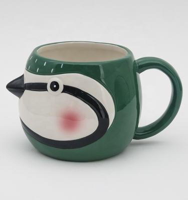 China Bolsa de tazas 3D dibujos animados tazas de cerámica tazas de café tazas de cerámica promocionales tazas de té leche en venta