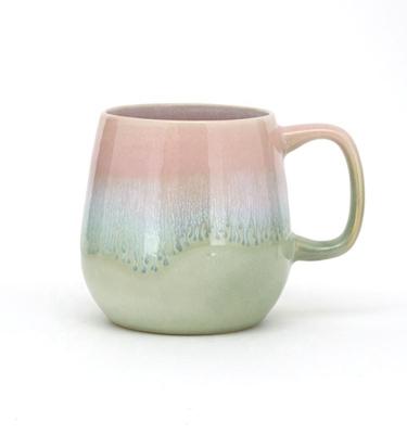 China 14Oz Ceramic 3D Mug Ceramic Coffee Milk Mug With 3d Reactive Glaze DW-01A86 for sale