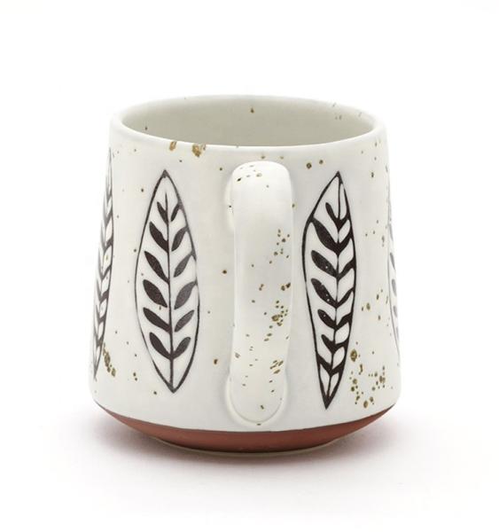 Quality Unique Geometric Smart Black And White Ceramic Coffee Mug For Gift for sale