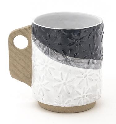China Coffee Mug Sets Funny Coffee Mugs White Ceramic Mug With Cute Handle for sale