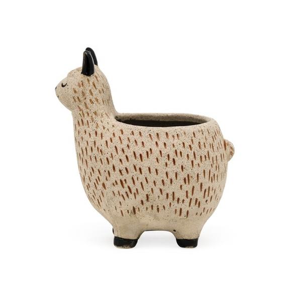 Quality Ceramic Decorative Flower Pots Modern 3D Animal Alpaca Shaped Indoor 6 Inch 12" for sale