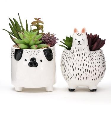 China Best selling animal flower pots succulent plant pot customized plant propagation planter ceramic planter for sale