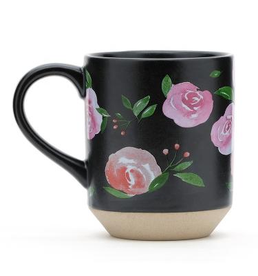 China 12OZ Coffee Mug Stoneware To Go Best Ceramic Mugs Gift Set Mugs Sublimation For Mother for sale