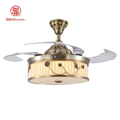 China 5250lm Hidden Blade Ceiling Fan With Light for sale