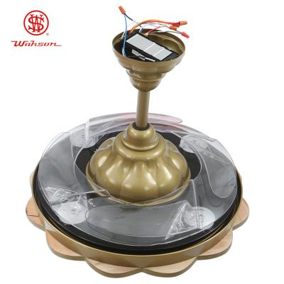 Chine Blanc chaud de l'abat-jour 150lm/W d'or de plafond de lumière escamotable acrylique de fan à vendre