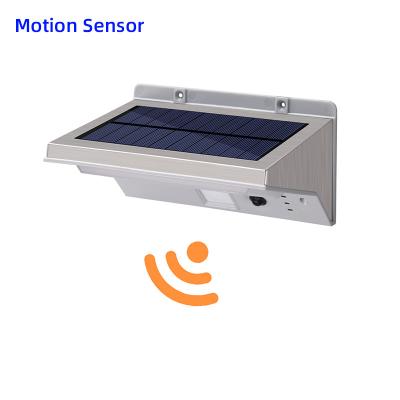 China 100lm/W 6000K  5V LED Solar Sensor Wall Light Solar Powered Pir Outdoor Lights for sale
