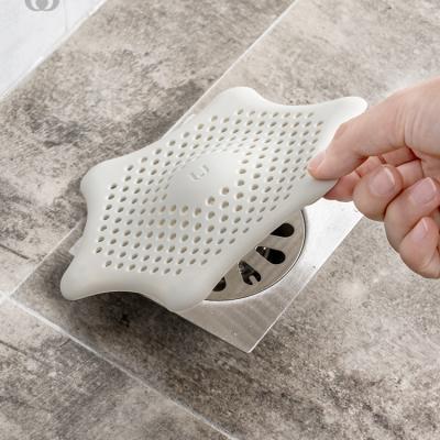 China 160*160*12mm Anti Clogging Silicone Sink Strainers / Silicone Floor Drain for sale