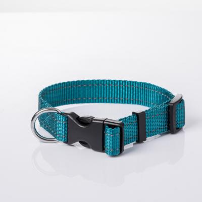 China Eco Friendly OEM ODM Custom Classic Nylon Pet Collar With Plastic Buckle for sale