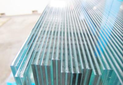 China Las barandillas de cristal de la barandilla externa para las escaleras, planas/curvaron el vidrio 15m m en venta