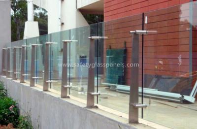China High Strength Security Toughened Glass Balustrades And Handrails for sale
