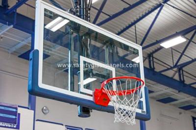 China Safety Fully Temepered Glass Basketball Backboard Outdoor Basketball Hoops for sale