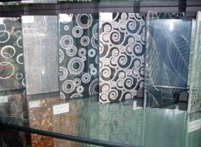 China Clear Tempered Silkscreen Printed Glass 5mm 6mm 8mm For Transom Window for sale
