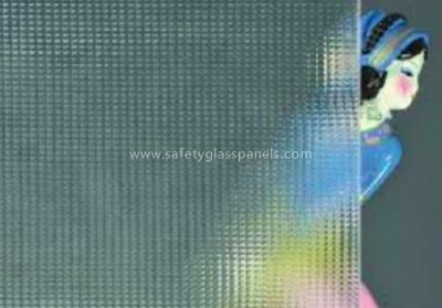 China Transparent 4mm Karatachi Figured Glass Interior Partition and Bathroom for sale