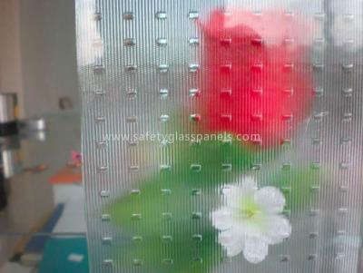 China Flora Oval Patterned Louver Glass 10mm 12mm for Furniture / Show Shelves for sale