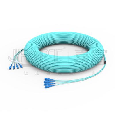 China OD 7.0-9.0mm Breakout Fiber Cable Base Station Cable 2.0mm Sub Cable With SC/UPC for sale
