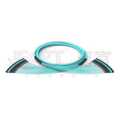 China 288 Cores 12 Sub Unit Multimode OM3-300 Mpo Cable OFNR OFNP MPO PC Fiber Optic Trunk for sale