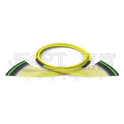 China 144 Cores 12 Units MPO Trunk Cable 3.0mm Sub Cable Singlemode OS2 MPO / APC LSZH for sale