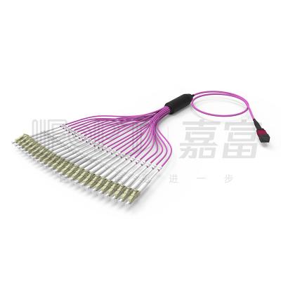China 2.0mm LC Branch MTP Patch Cord MTP-LC 24 Cores 3.0mm OM4 Fiber Patch Cord for sale