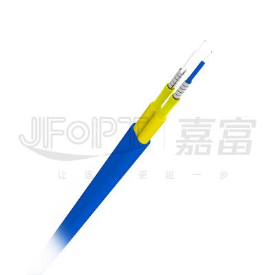 China Armored Dual Core Fiber Optic Cable 3.0mm Sub Cable Armored With Spiral Tube for sale