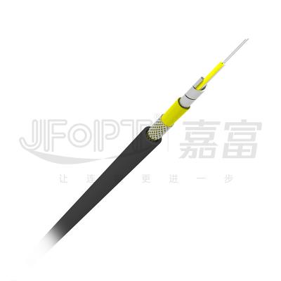 China TPU Armored Field Tactical Fiber Optic Cable Abrasion Pressure Tensile Resistant for sale