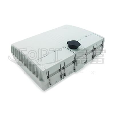 China 16 Core FTTH Fiber Cable Box 2 In 16 Out Midspan Gland Dustproof Cover Optional for sale