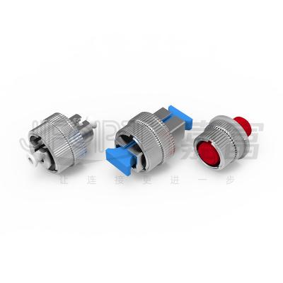 China Flanged Type Variable Fiber Attenuator LC SC FC Turning Adjustable Screw 0-30dB for sale