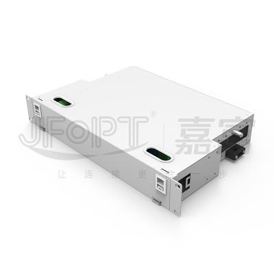 China el panel de remiendo de fibra del soporte de estante de 1.6U ODF para 48 el marco de distribución de la fibra óptica del LC DX en venta