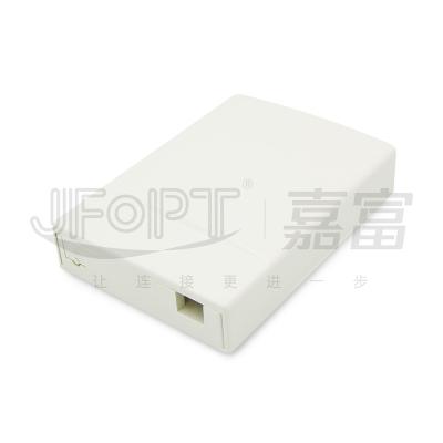 China Single Layer Fiber Optic Termination Box 1 Core Desk / Wall Mounting SC SX/LC DX Adapters for sale