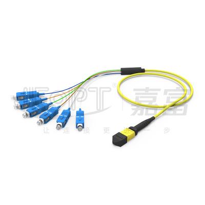 China MTP - SC 6 Core 8 Core 3.0mm Main Cable Branching SC Patch Cord for sale