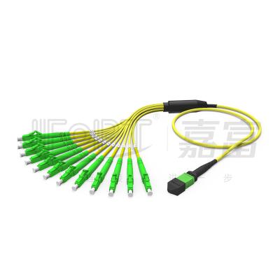 China MPO-LC 3.0 Mini MPO Breakout Cable 2.0mm Branch MPO Fiber Patch Cord for sale