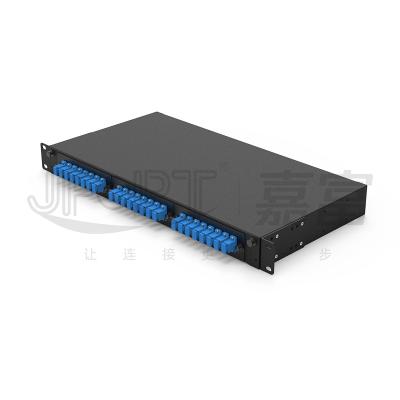 China 3 Adapter Sliding Patch Panel Fiber Distribution Box With 24 SC/UPC G652D LSZH Pigtails for sale