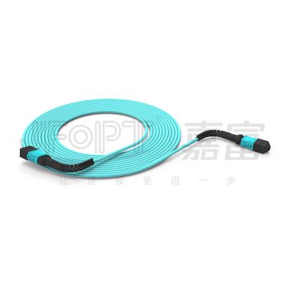 China Flexible Boot 3.0mm MPO Trunk Cable 12 Core Single Mode Multimode for sale