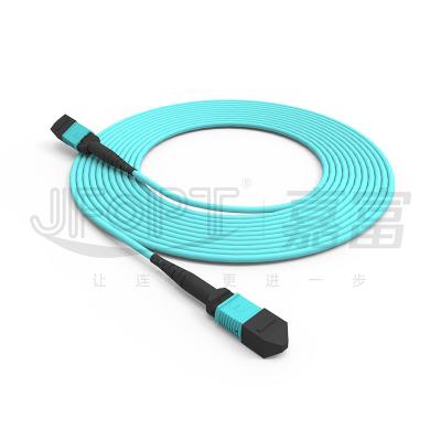 China MPO Conncetor Return Loss ≥20dB MM OM3/OM4 MPO-MPO Patch Cord for Optical Fiber Communication for sale