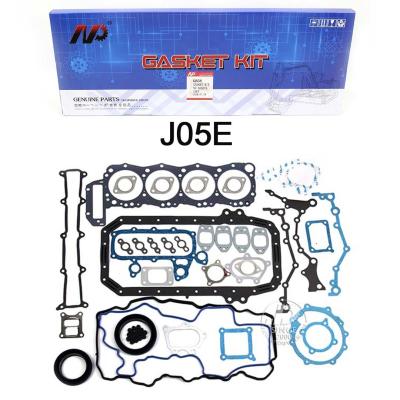 China H06CT J05 J08 P11C Hino Excavator Engine Gasket Kit Metal Rubber Material for sale