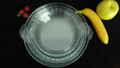 China Clear Borosilicate Glass Pyrex Pie Dish Plate 9 Inch For Food Heat Resistant for sale