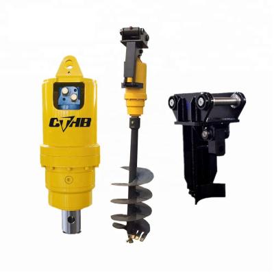 China Earth Drilling Tool Auger Yakai CTHB Hydraulic Earth Auger For Excavator Earth Drill for sale