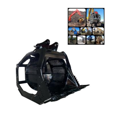 China Excavator Rotating Screening Bucket 33t Rotating Skeleton Bucket en venta